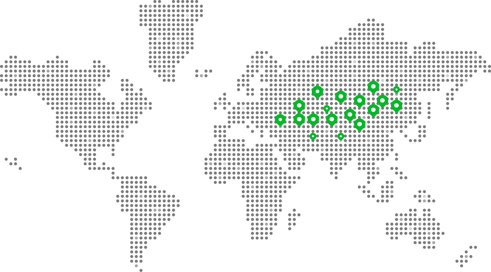 Карта географии работ